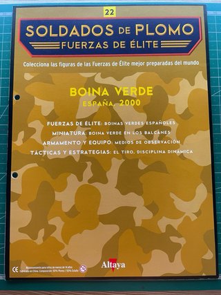 Soldado Plomo Boinas Verdes España