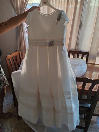 Vestido Primera Comunión Niña Blanco