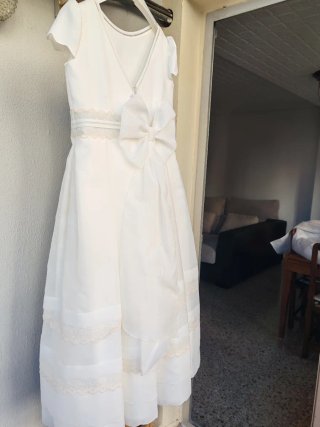 Vestido Primera Comunión Niña Blanco