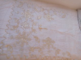 Delantal Fallera 95x75cm Dorado