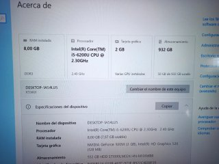 Portátil ASUS X556UJ i5-6200U 8GB 1TB