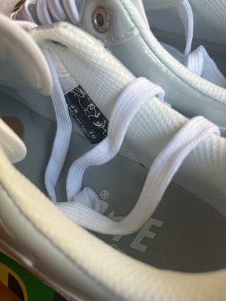 Zapatillas Bapesta Gris y Blanco