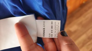 Abrigo Lana Versace Jeans Couture Azul Talla 44 IT