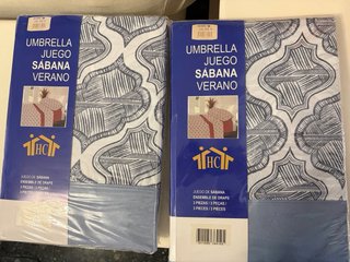 Juego de Sábanas 105cm. Dos pares