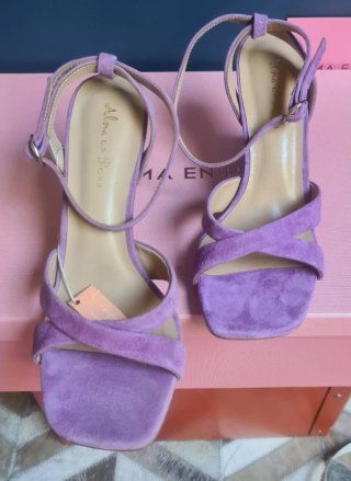 Sandalias ante con strass Alma en Pena T 41 Nuevas