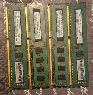 4x Samsung 2GB DDR3 PC3-10600 Memoria RAM