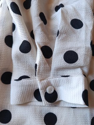 Blusa VIOLASC lunares manga larga talla S