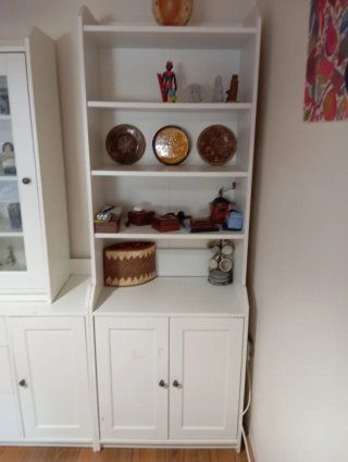 Muebles de comedor: 2 estanterías y vitrina