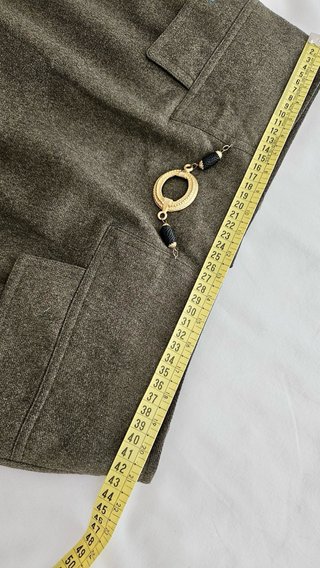 Gonna Burberrys vintage in lana cachi