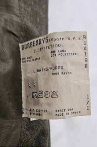 Gonna Burberrys vintage in lana cachi