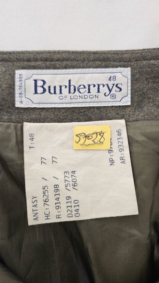 Gonna Burberrys vintage in lana cachi