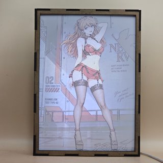 Lampara LED Asuka Langley Soryu Evangelion Anime