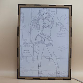 Lampara LED Asuka Langley Soryu Evangelion Anime