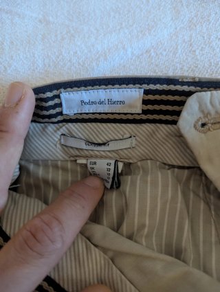 Pedro del Hierro Pantalón Clásico Hombre Talla 42