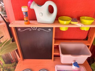 Cocina de madera para exterior