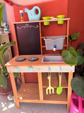 Cocina de madera para exterior