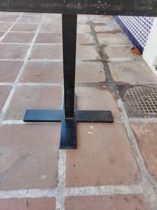 Mesa Terraza Madera y Metal