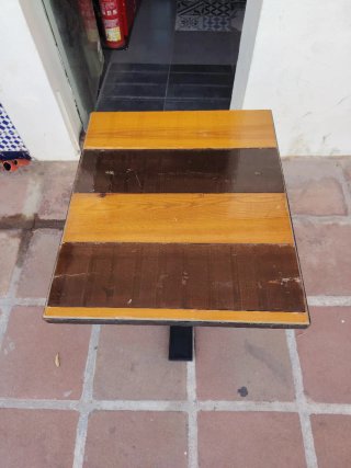 Mesa Terraza Madera y Metal