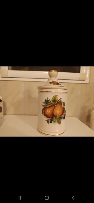 Set 3 Tarros Cocina Cerámica Frutas