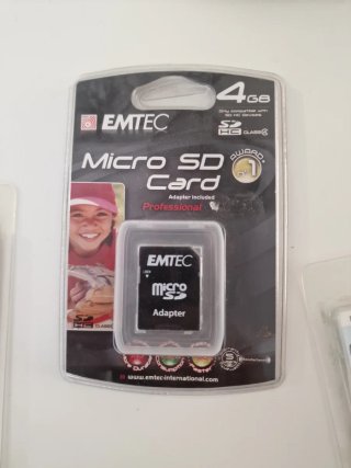 Tarjeta Micro SD EMTEC 4GB con Adaptador