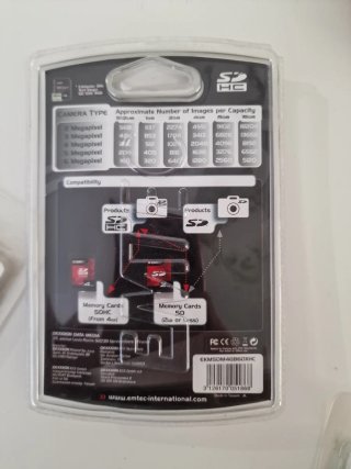 Tarjeta Micro SD EMTEC 4GB con Adaptador