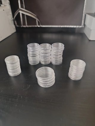 Protectores de monedas transparentes