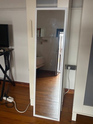 Espejo de cuerpo entero blanco