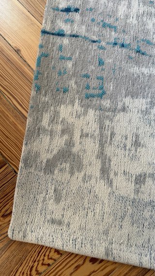 Alfombra Algodón Hecha a Mano 200x280 Azul