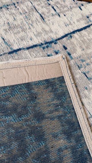 Alfombra Algodón Hecha a Mano 200x280 Azul
