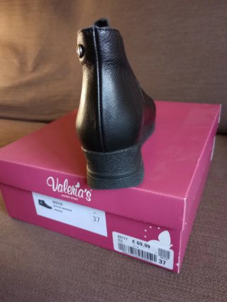 Botín Valeria's Piel Negro Talla 37