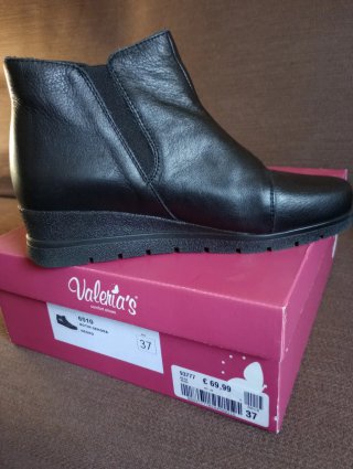 Botín Valeria's Piel Negro Talla 37