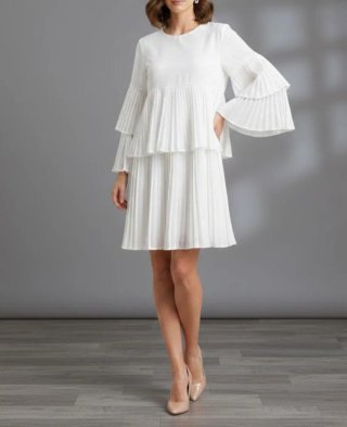 Vestido M/L blanco