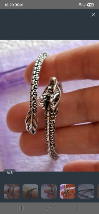 Pulsera dragón semiabierta nueva