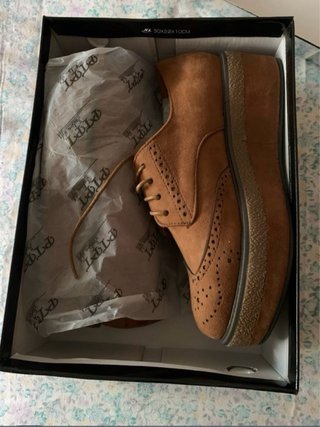 Zapatos Oxford Marrones Talla 39