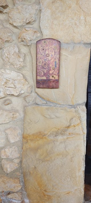 Colgador Llaves Tríptico Madera Klimt
