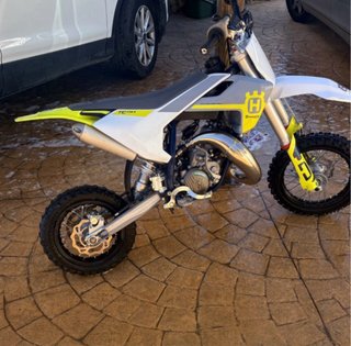 Moto Husqvarna Motocross Gris/Amarillo