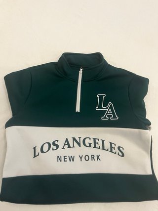 Sudadera LA New York Verde y Blanca