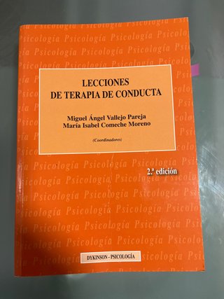 Lecciones de terapia de conducta
