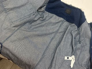 Giacca Zara in denim overshirt tg L blu scuro