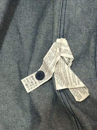 Giacca Zara in denim overshirt tg L blu scuro