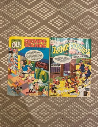 Lote 2 cómics Rompetechos antiguos