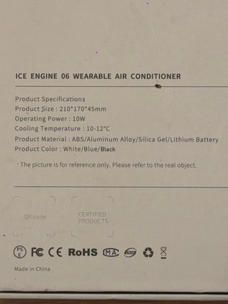 ICE ENGINE 06 Ventilador de Cuello