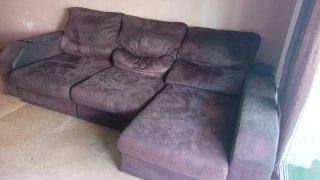 Sofá chaise longue tela
