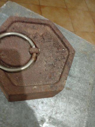 Balanza plegable 50 kg con dos pesos grandes