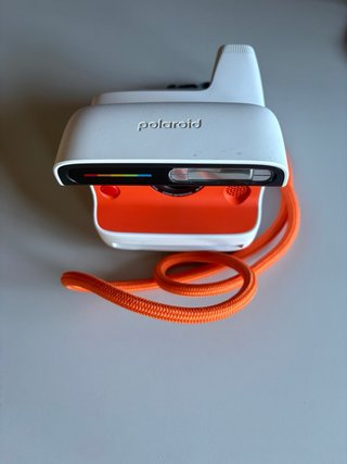 Cámara Polaroid Flip Naranja y Blanca