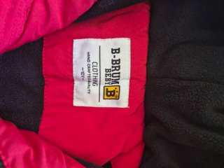 Abrigo canguro niño rojo