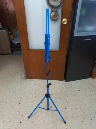 Atril Música Metálico Plegable Azul