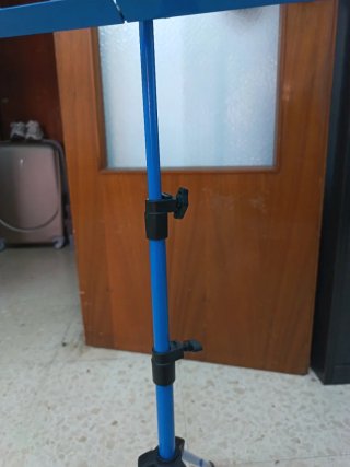 Atril Música Metálico Plegable Azul