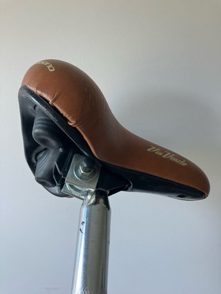 Sillín Bici Vintage Via Venetto con Tija