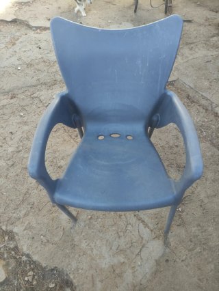 Sillas de plástico para terraza (2 unidades)